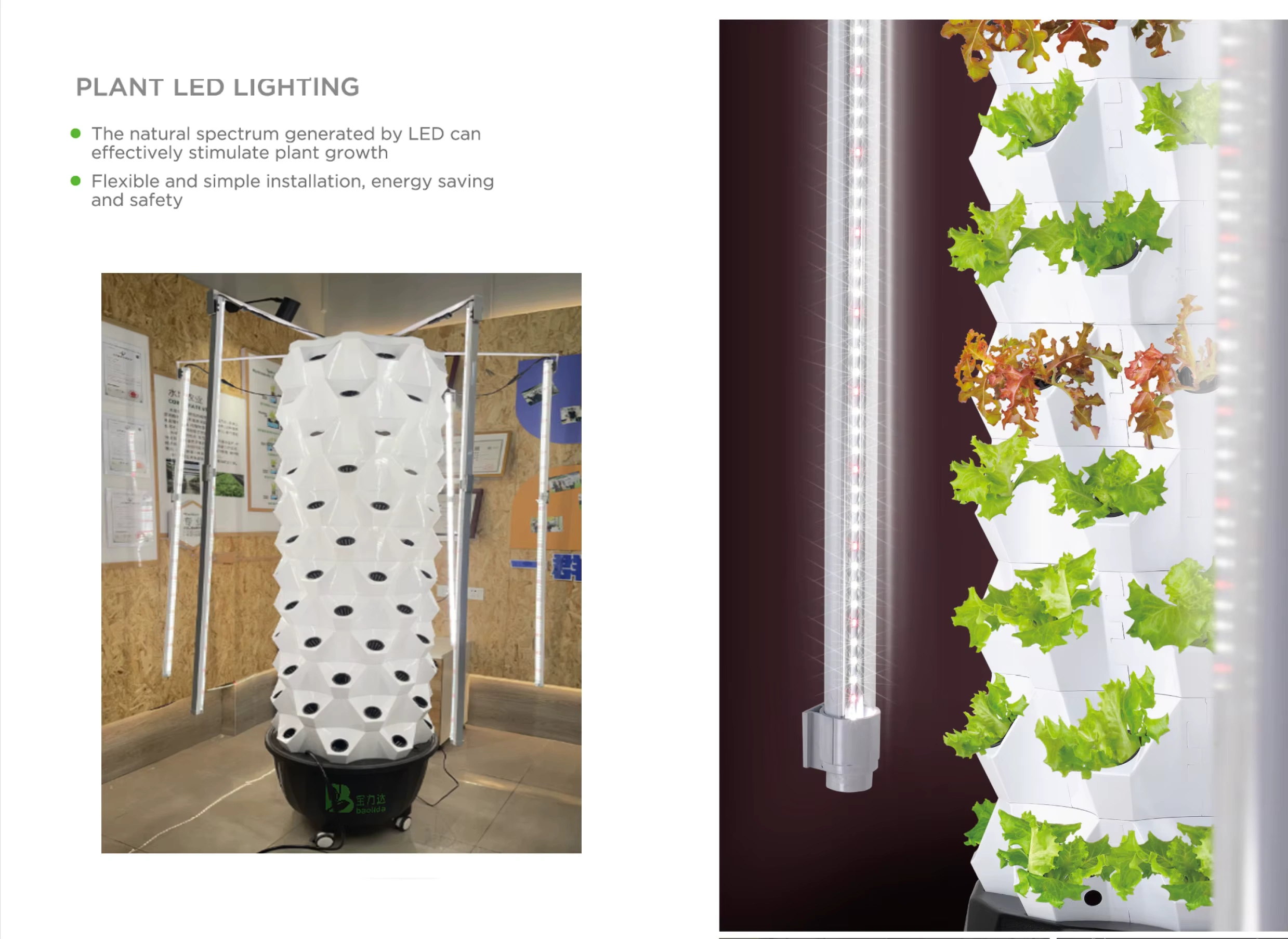 Pineapple hydroponic garden system with 64/80/96 holes for leafy greens and vining vegetables.