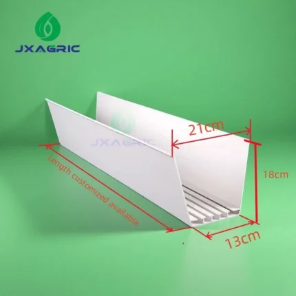 Modular substrate gutter hydroponic system for high-yield fruit and vegetable cultivation