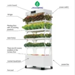 Smart cabinet multilayer hydroponic plant system with 72 planting holes for leafy greens and herbs.