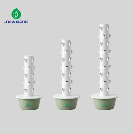 ertical hydroponic tower system with 40 planting holes for leafy greens and herbs