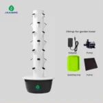 ertical hydroponic tower system with 40 planting holes for leafy greens and herbs